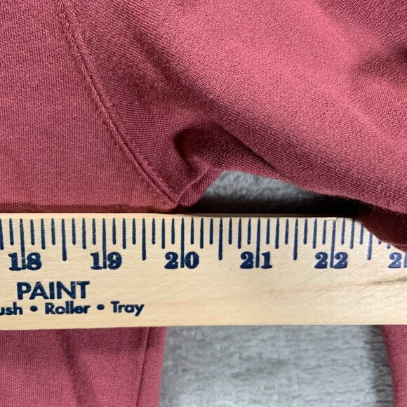 Athleta Sweatshirt Women's Medium Pink Sunrise V-Neck Thumb Holes Stretchy - Picture 12 of 13